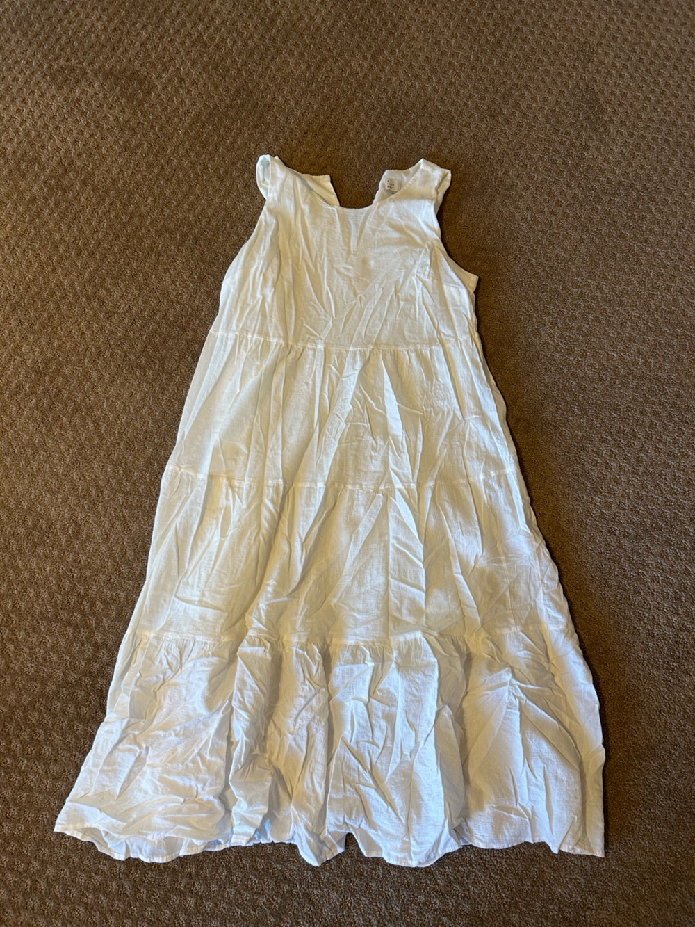 White Tiered Maxi Dress - Simple Summer Style